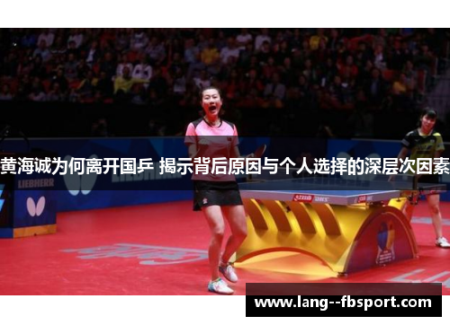 黄海诚为何离开国乒 揭示背后原因与个人选择的深层次因素